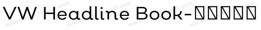 VW Headline Book字体转换